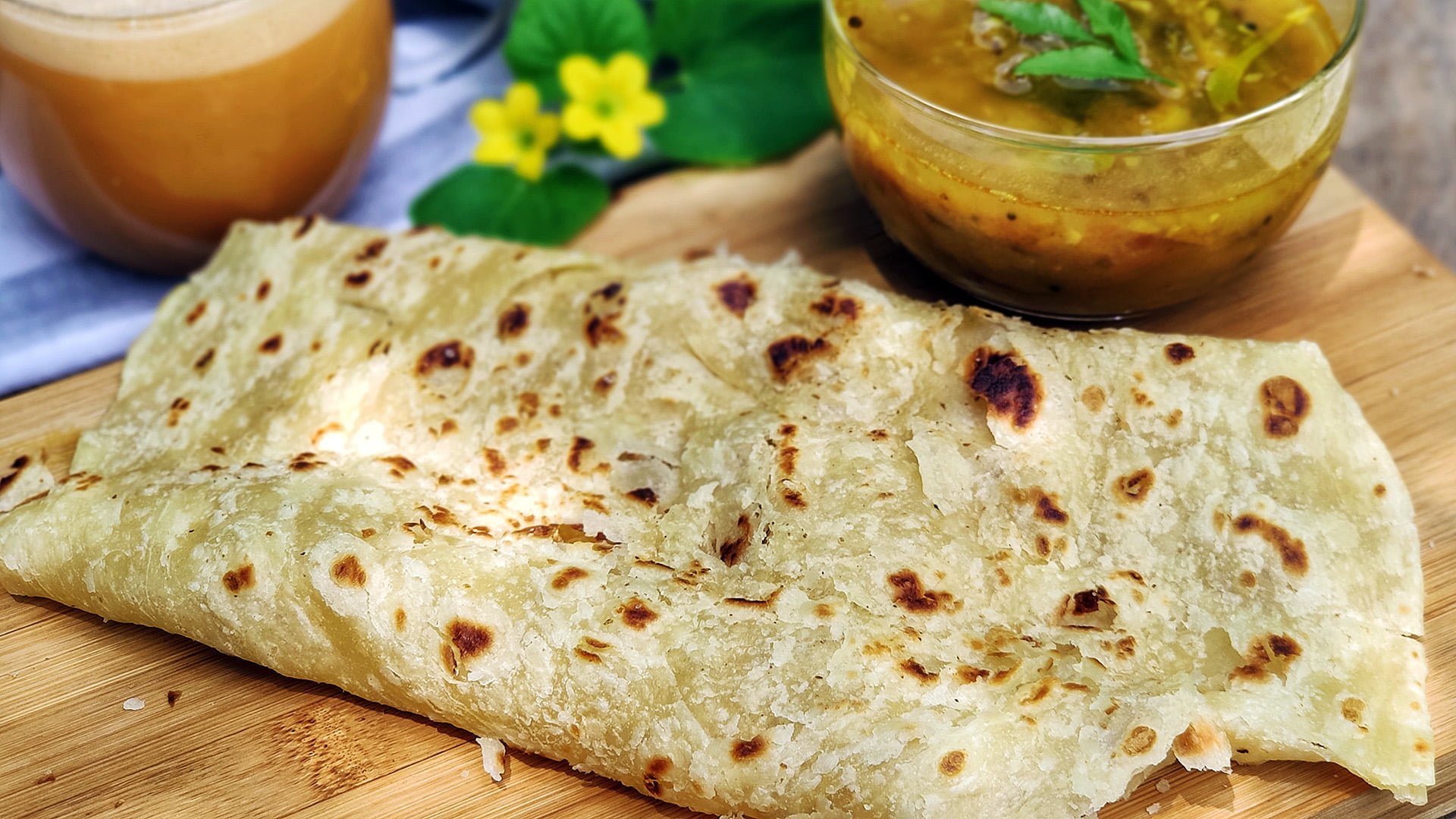 Roti Canai (Indian Flatbread) with Dhal My Lovely Recipes