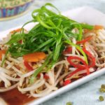 Stir Fry Home Grown Bean Sprouts with Salted Fish