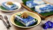 Pulut Tai Tai (Blue Glutinous Rice Cake) - My Lovely Recipes