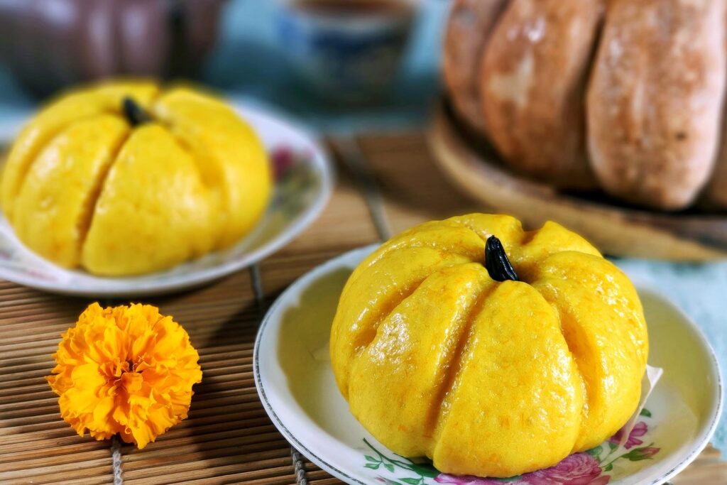 pumpkin baozi
