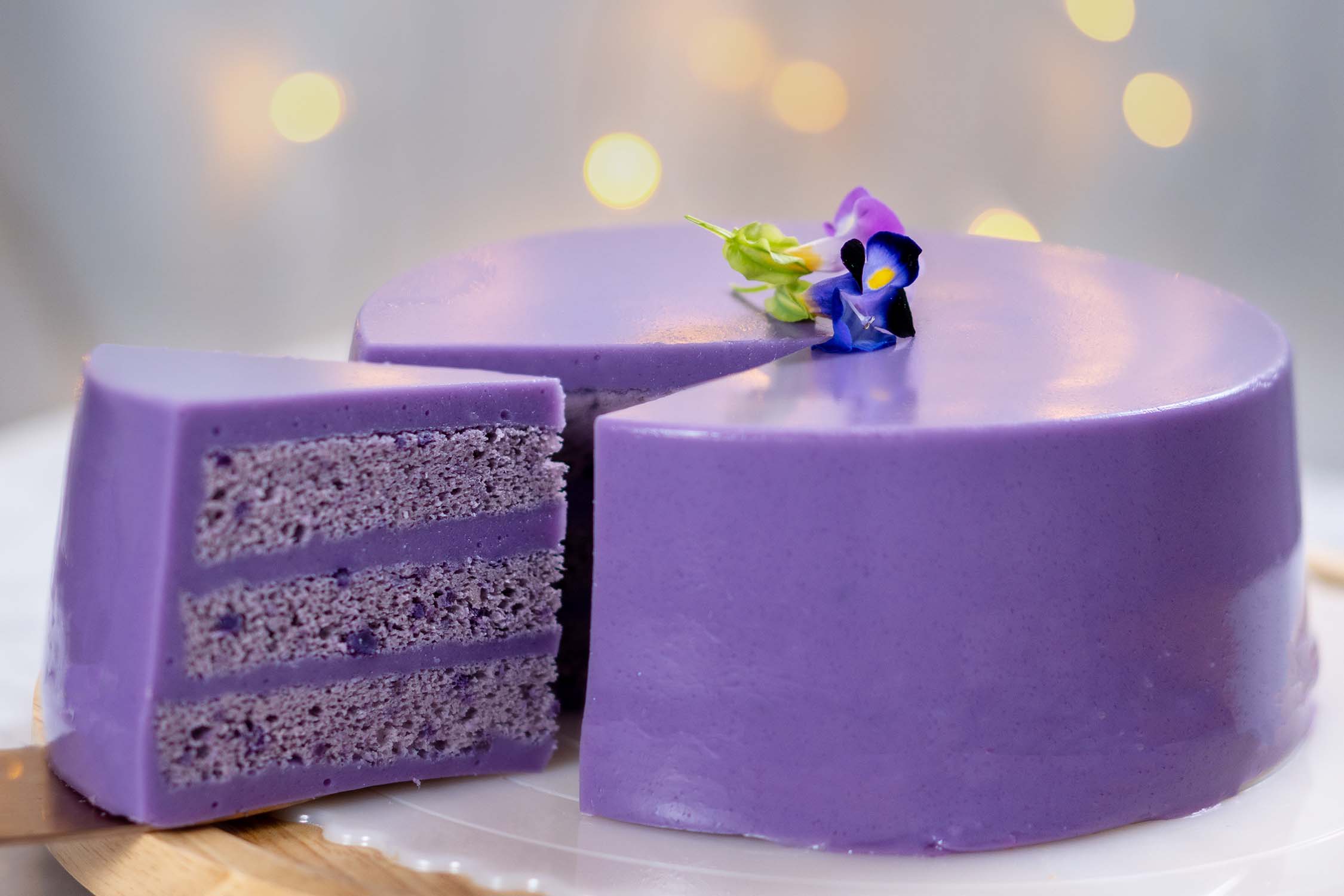 白娘私房菜馆: 浪漫紫色玫瑰。。花式紫薯蒙布朗蛋糕