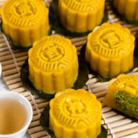Steamed Pumpkin Rice Mooncakes 蒸金瓜米月饼