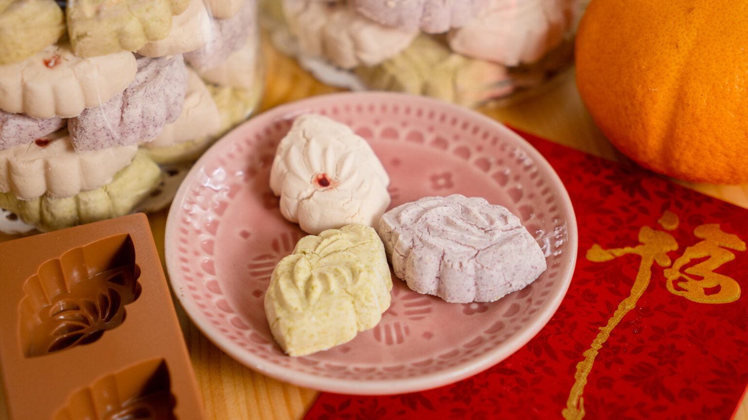 Kuih Bangkit, 3 Flavor Melt in Mouth Coconut Cookies - My Lovely Recipes