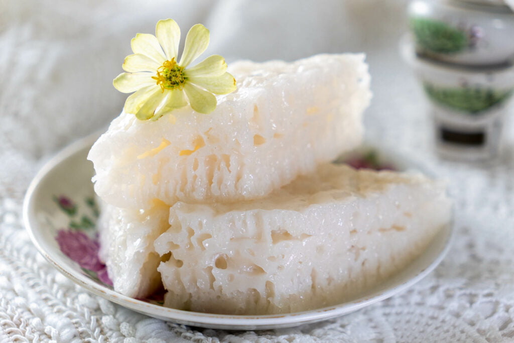 White Sugar Sponge Cake (Bak Tong Gou) - My Lovely Recipes