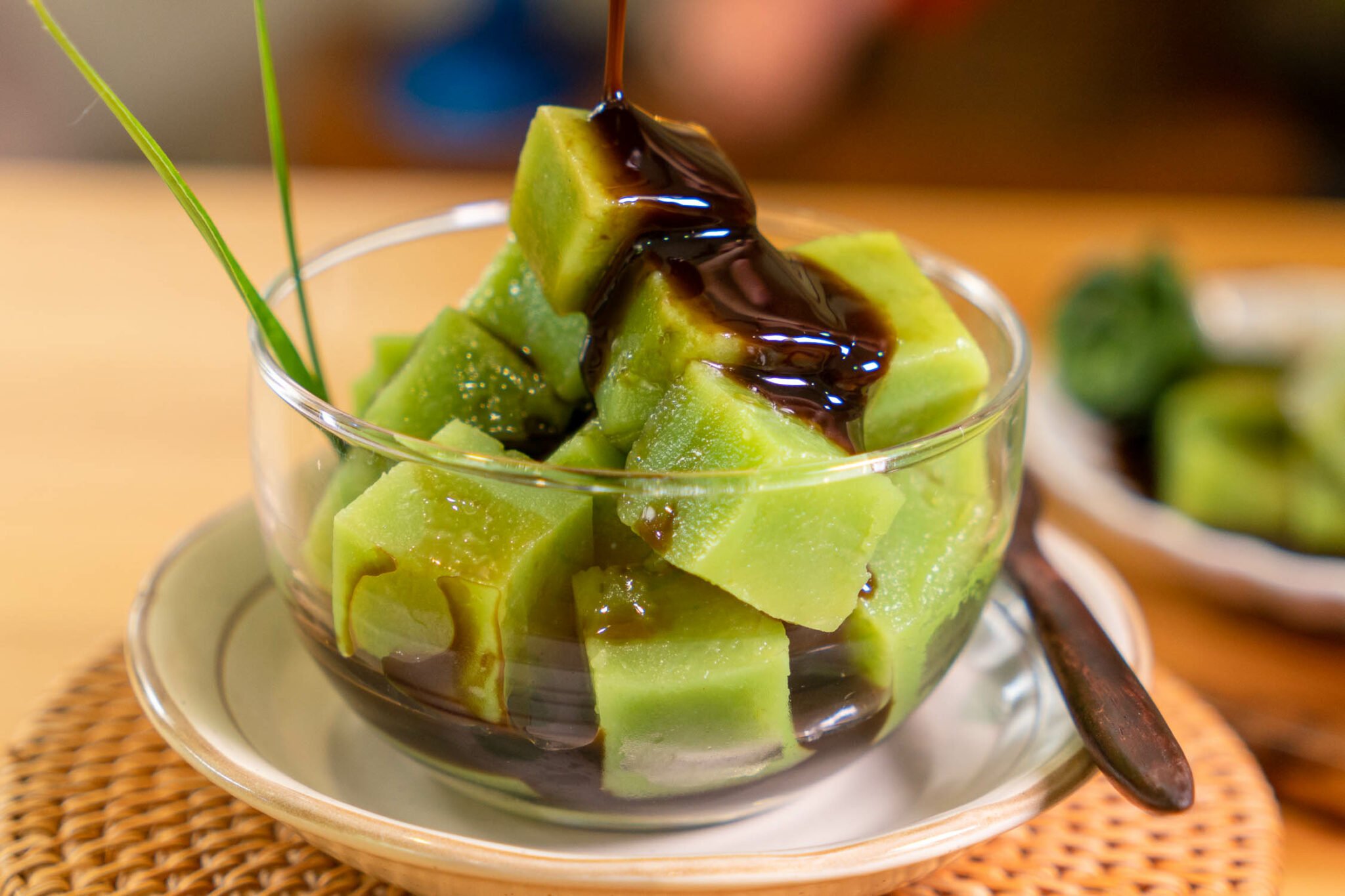 Alkaline Rice Pandan Alkaline Rice Cake | Kee Ya Kuih | Tee Nya Kuih - My Lovely Recipes