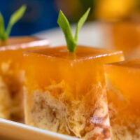 椰糖蛋花燕菜糕 Gula Melaka Egg Jelly