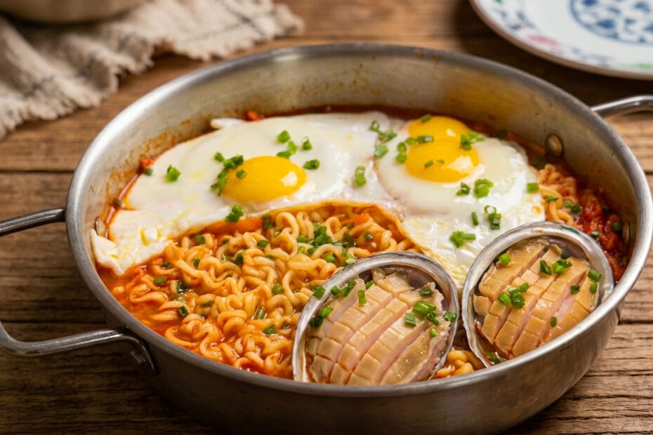 Abalone Kimchi Noodle Soup 鲍鱼辛奇汤面