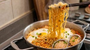 Abalone Kimchi Noodle Soup 鲍鱼辛奇汤面
